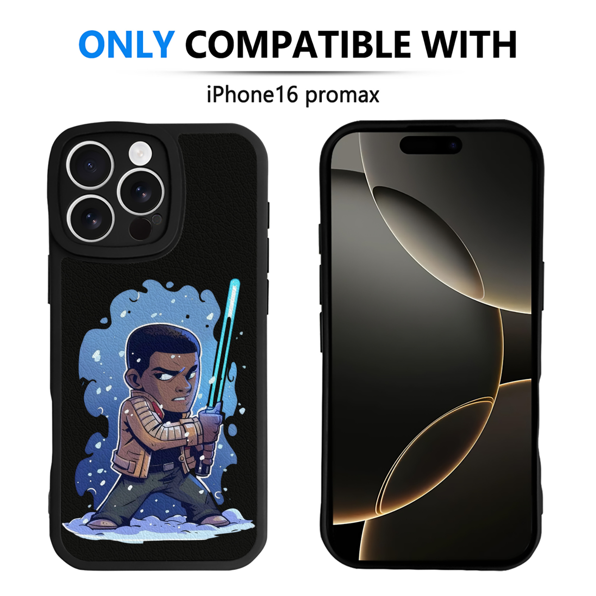 （画像用） スター・ウォーズ Star Wars 【iPhone 16シリーズ対応】シリコンスマホケース（レザー調） 材質：シリコン